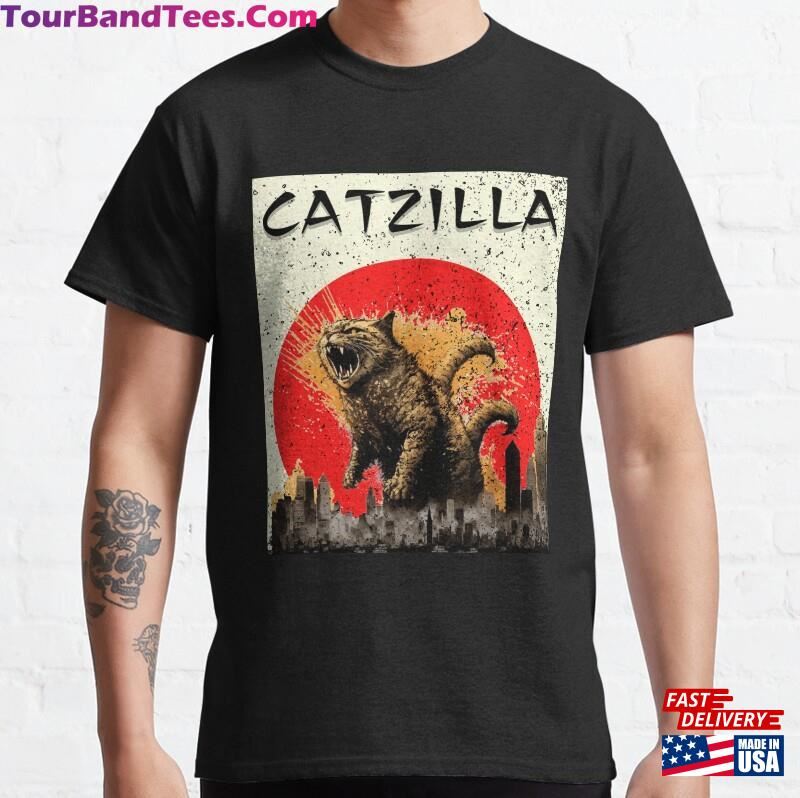 Catzilla Rage Cat Classic T-Shirt Sweatshirt Hoodie 29Uf187473 – Utopia Fashion