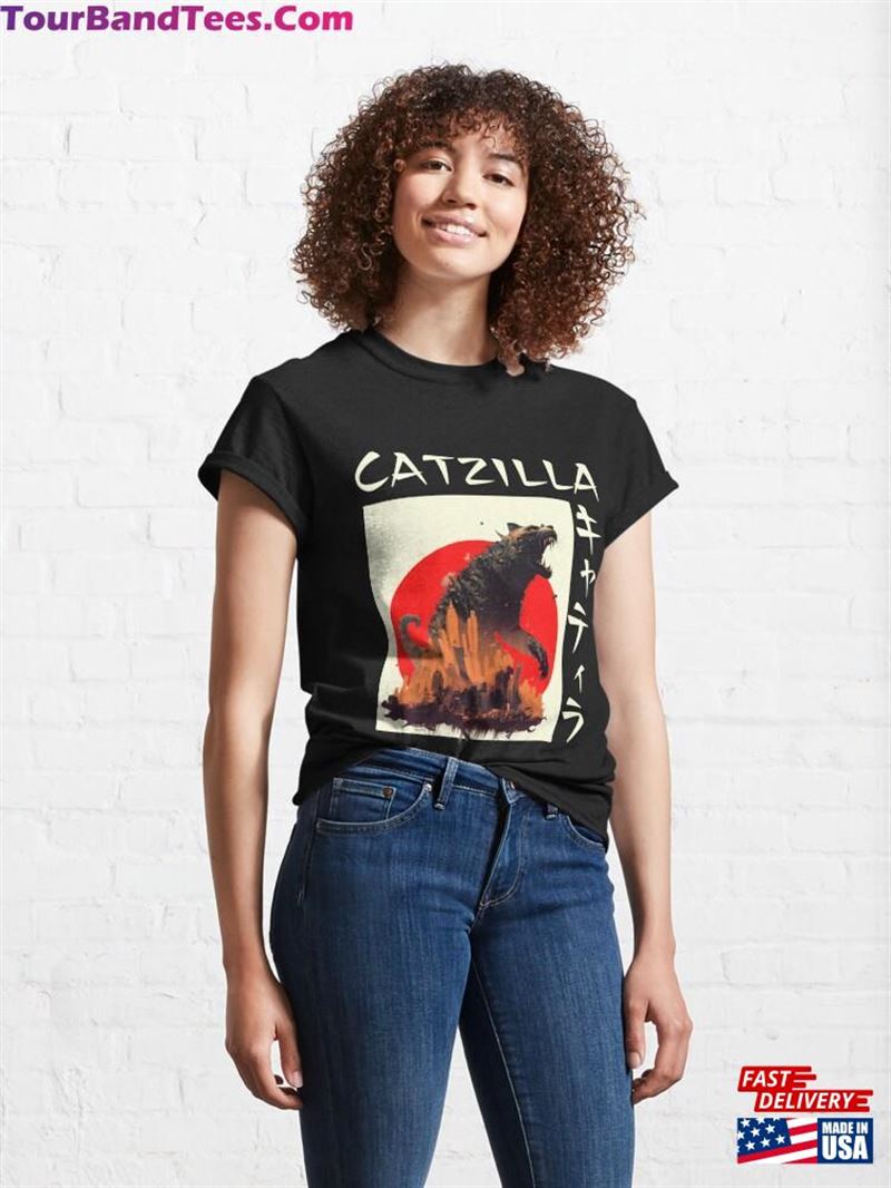 Catzilla Rage Cat Premium Classic T-Shirt Hoodie 29Uf177077 – Utopia Fashion