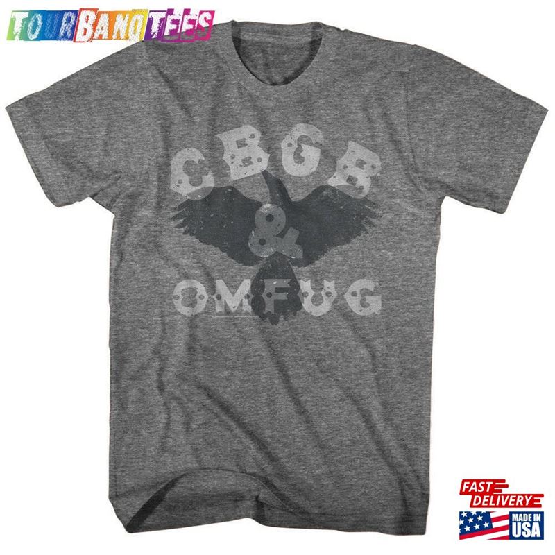 Cbgb Omfug T-Shirt Vintage Crow Shadow Men’S Graphic Tee Home Of Underground Punk Concert Merch Music Tour Top Classic Sweatshirt 29Uf172295 – Utopia Fashion