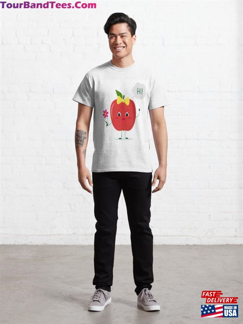 Chibi An Apple Hold Flower T-Shirt Sweatshirt 29Uf182644 – Utopia Fashion