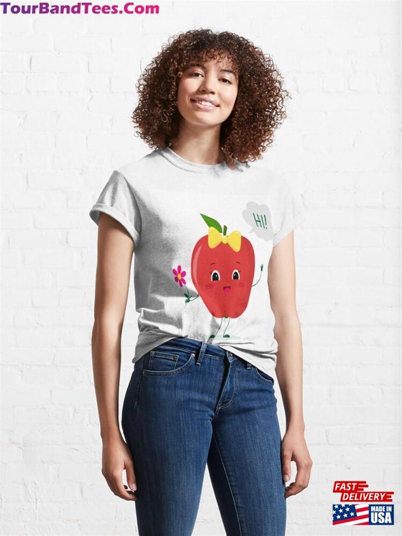 Chibi An Apple Hold Flower T-Shirt Sweatshirt 29Uf182644 – Utopia Fashion