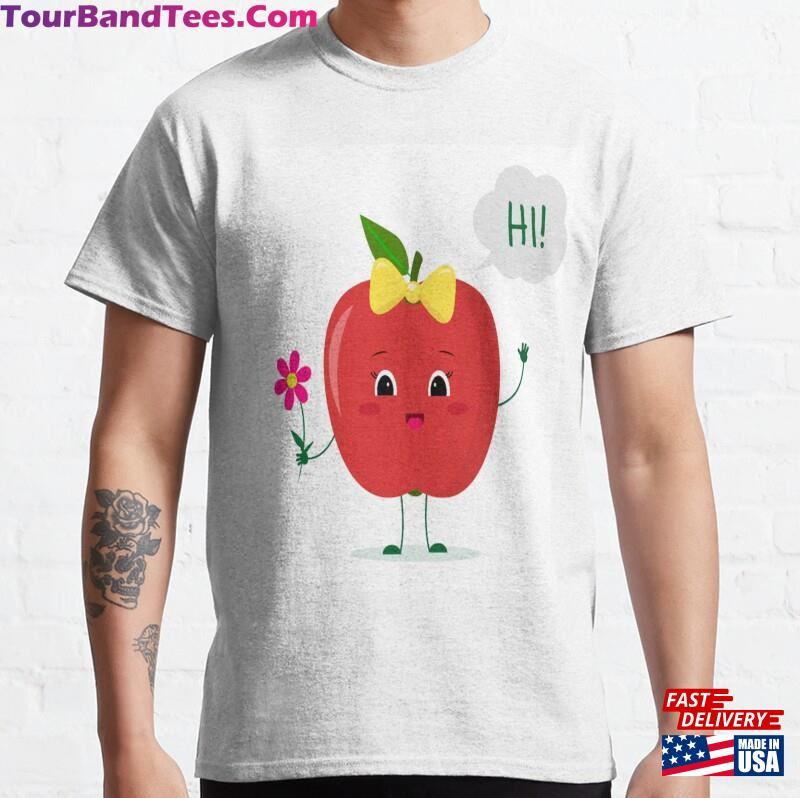 Chibi An Apple Hold Flower T-Shirt Sweatshirt 29Uf182644 – Utopia Fashion