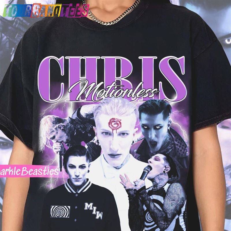 Chris Motionless Vintage 90’S Bootleg Style T-Shirt In White Tour Sweatshirt Unisex 29Uf166608 – Utopia Fashion