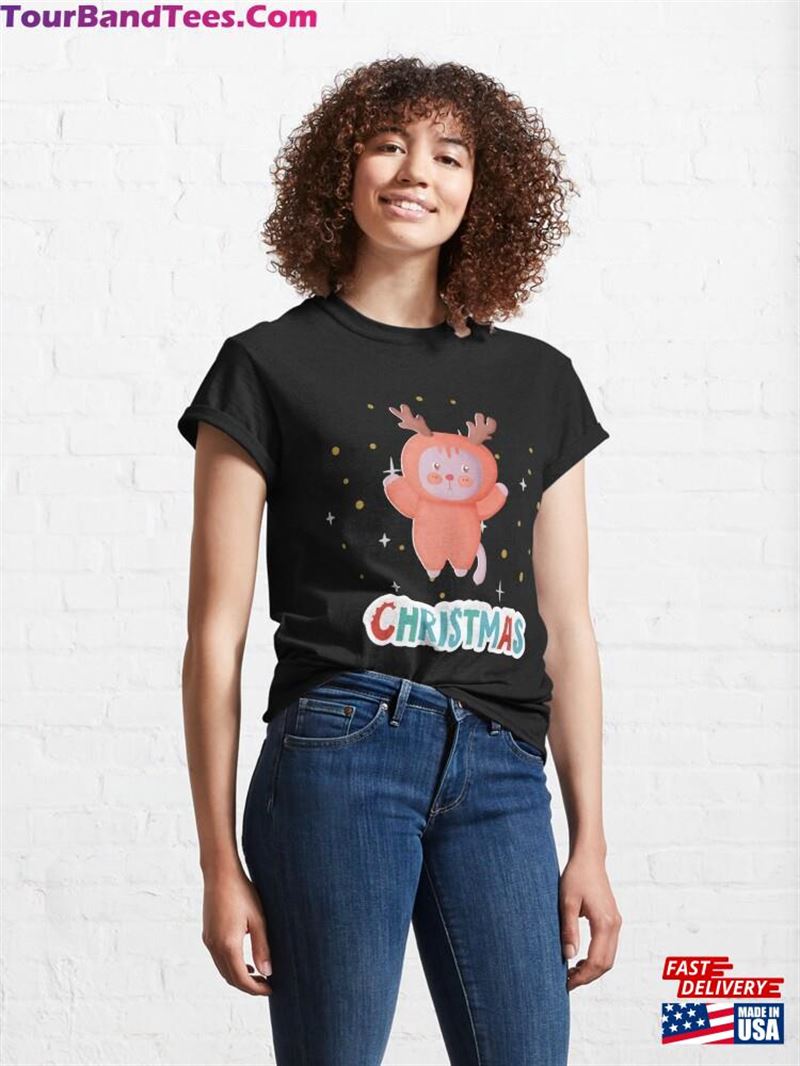 Christmas Deer Classic T-Shirt 29Uf181930 – Utopia Fashion