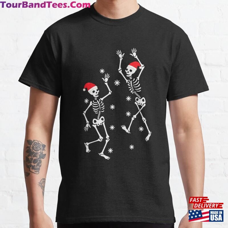 Christmas Santa Dancing Skeleton Costume Classic T-Shirt Hoodie 29Uf172400 – Utopia Fashion