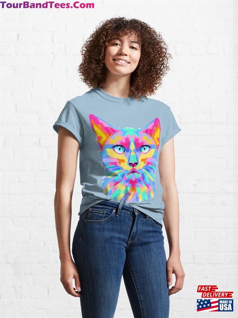 Colorful Cat Classic T-Shirt Sweatshirt 29Uf172350 – Utopia Fashion