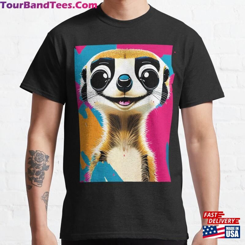 Colorful Cute Funny Meerkat Classic T-Shirt Hoodie 29Uf187015 – Utopia Fashion