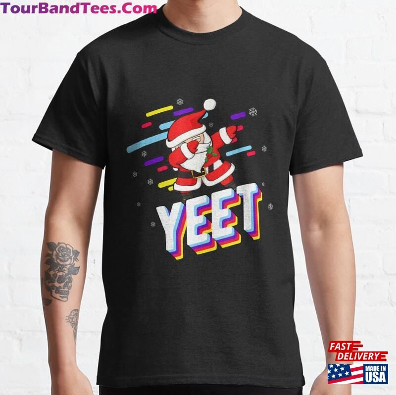 Colorful Santa Dabbing Dancing Christmas Yeet Kids Yeeting Classic T-Shirt Sweatshirt Hoodie 29Uf172444 – Utopia Fashion