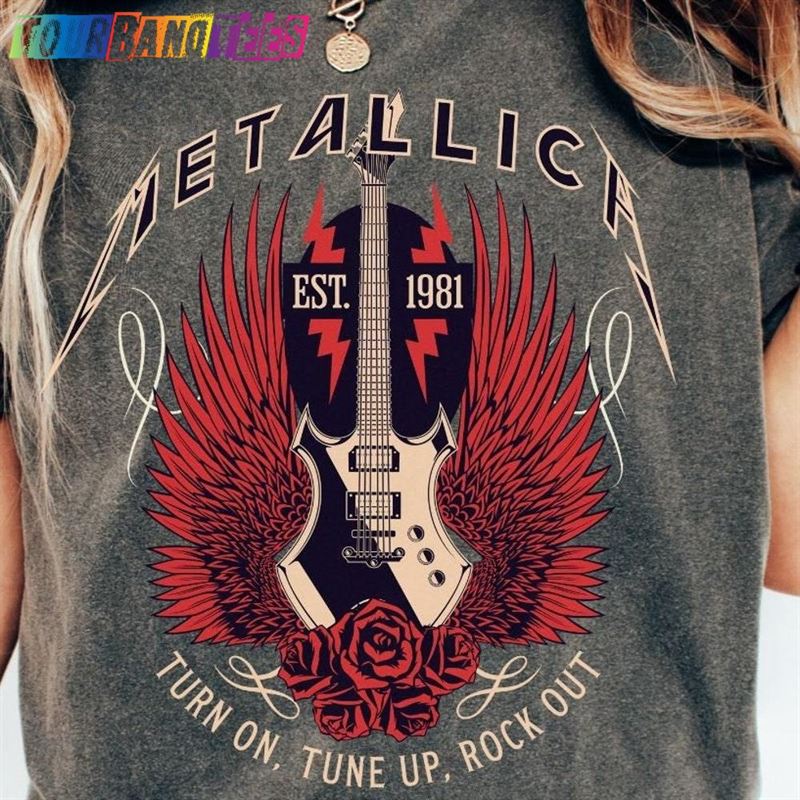 Comfort Colors Metallica M72 Tour Band T-Shirt Skull Shirt Unisex Classic 29Uf179842 – Utopia Fashion