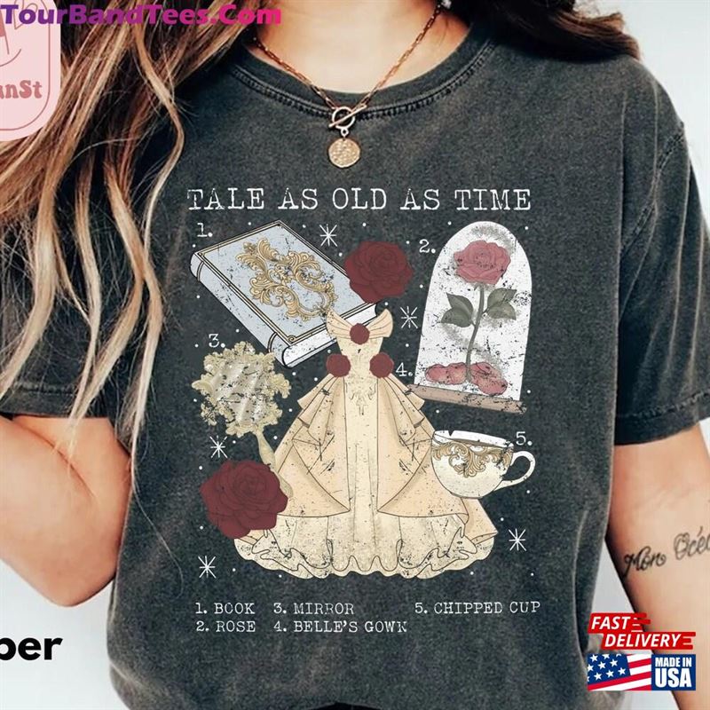 Comfort Colors Shirt Tale As Old Time Retro Beauty And The Beast Sweatshirt Classic 29Uf166958 – Utopia Fashion