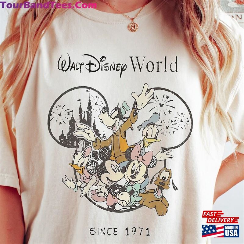 Comfort Retro Vintage Walt Disney World Est Shirt Family Disneyland Tee Unisex Classic 29Uf166076 – Utopia Fashion