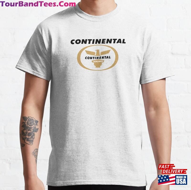 Continental Airlines Classic T-Shirt Hoodie 29Uf181832 – Utopia Fashion