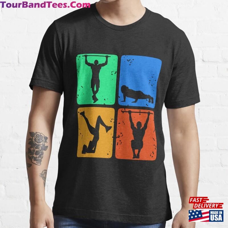 Cool Calisthenics Exercises Retro Designs T-Shirt Unisex 29Uf187741 – Utopia Fashion