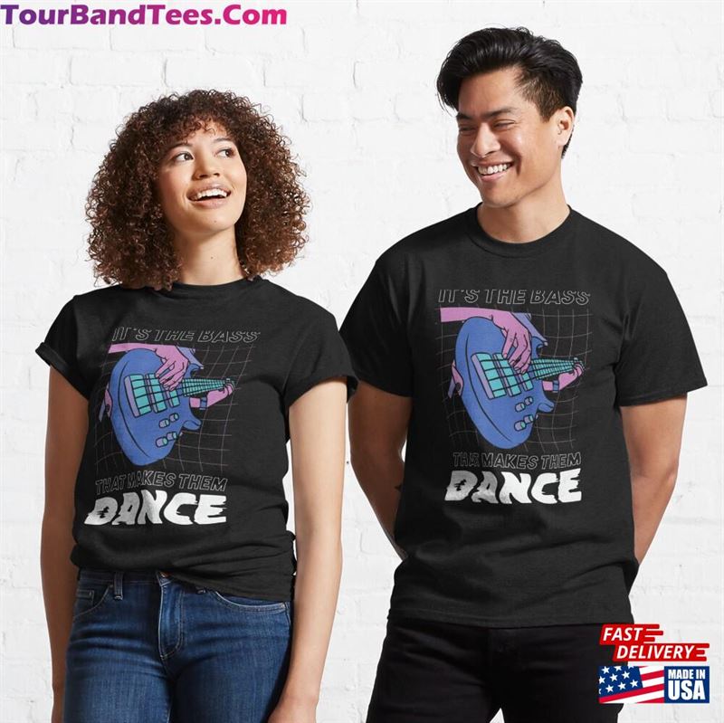 Cool Synthwave Vaporwave Aesthetic Bass Makes Them Dance Classic T-Shirt Hoodie 29Uf172533 – Utopia Fashion