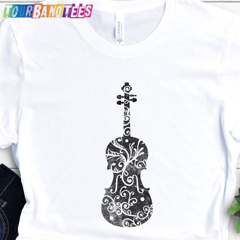 Cool Violin T-Shirt Floral Music Gift For Lover Sweatshirt Unisex 29Uf175281 – Utopia Fashion