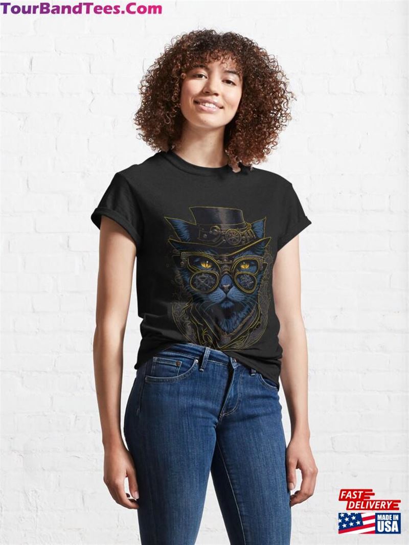 Copy Of Steampunk Cat Victorian Art Elegant T-Shirt Classic 29Uf167677 – Utopia Fashion