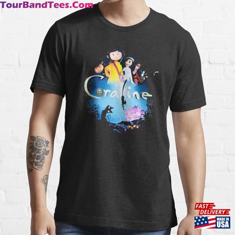 Coraline Colorful Essential T-Shirt Unisex 29Uf186974 – Utopia Fashion