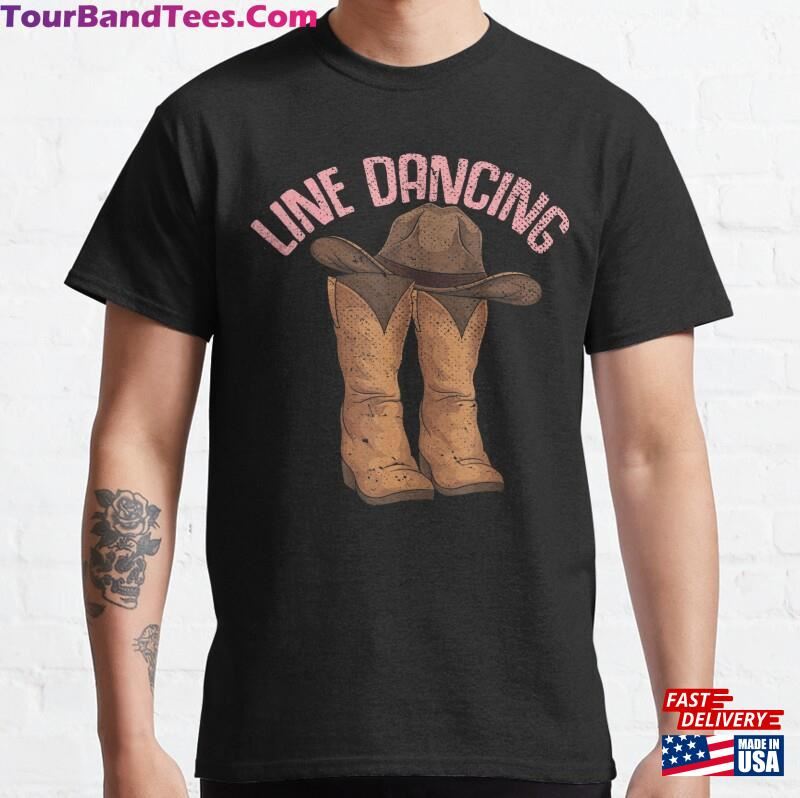 Country Western Line Dancing Cowboy Boots Hat Dance Classic T-Shirt Unisex Hoodie 29Uf172666 – Utopia Fashion