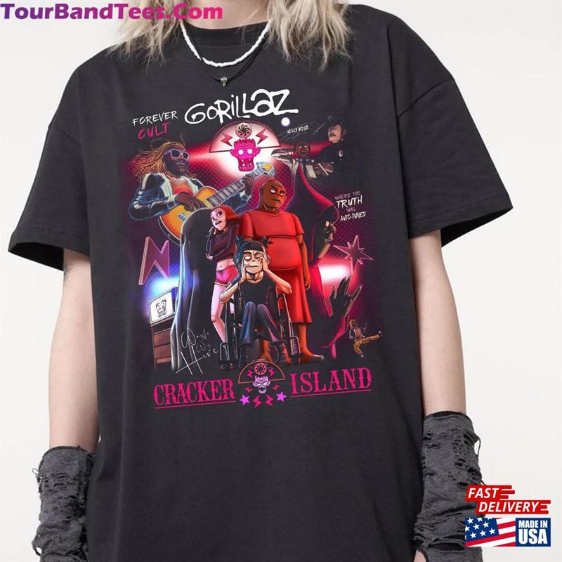 Cracker Island Shirt Retro Gorillaz Merch Tshirt Vintage For Men Classic Hoodie 29Uf169231 – Utopia Fashion