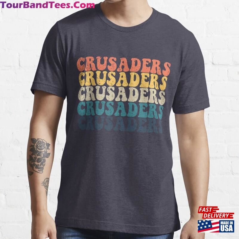 Crusaders High School Sports Team Retro Gear Essential T-Shirt Sweatshirt Classic 29Uf167775 – Utopia Fashion