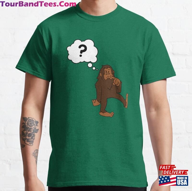 Curious Bigfoot Cartoon Style T-Shirt Classic 29Uf182008 – Utopia Fashion