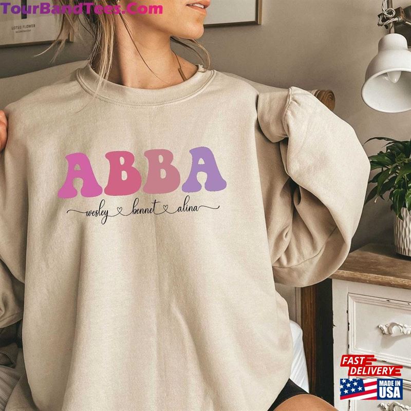 Custom Abba With Kids Names Sweatshirt Hoodie 29Uf168380 – Utopia Fashion