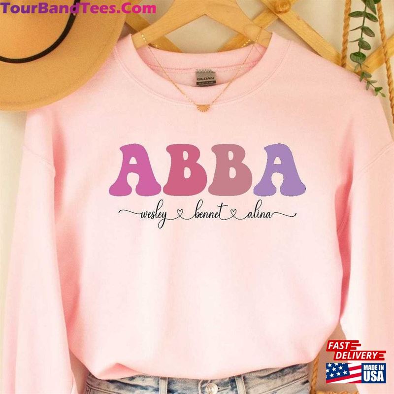 Custom Abba With Kids Names Sweatshirt Hoodie 29Uf168380 – Utopia Fashion