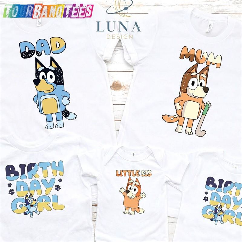 Custom Bluey Birthday T-Shirt Family Shirt Bingo Sweatshirt 29Uf176312 – Utopia Fashion