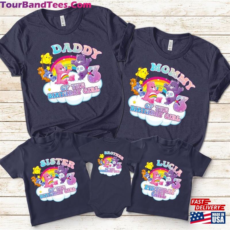 Custom Care Bears Birthday Shirt Family Bday Party Matching T-Shirt Classic 29Uf167832 – Utopia Fashion