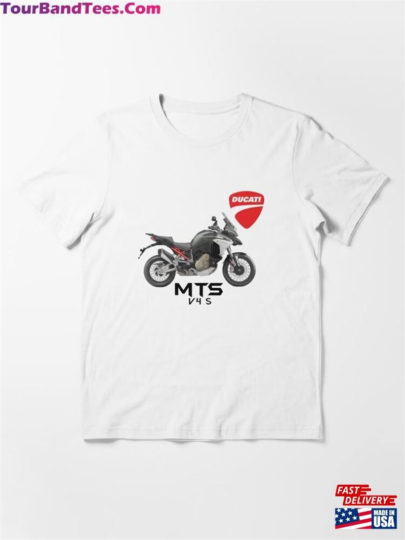 Custom Design Apparel Amp Accessories Of Ducati Mts V4 S Essential T-Shirt Sweatshirt 29Uf177499 – Utopia Fashion