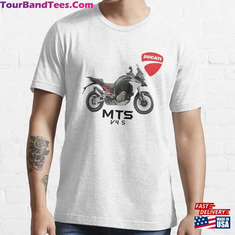 Custom Design Apparel Amp Accessories Of Ducati Mts V4 S Essential T-Shirt Sweatshirt 29Uf177499 – Utopia Fashion