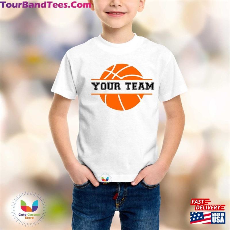 Custom Team Name And Your Number Double Sided Basketball Shirt With Logo T-Shirt Unisex 29Uf182485 – Utopia Fashion