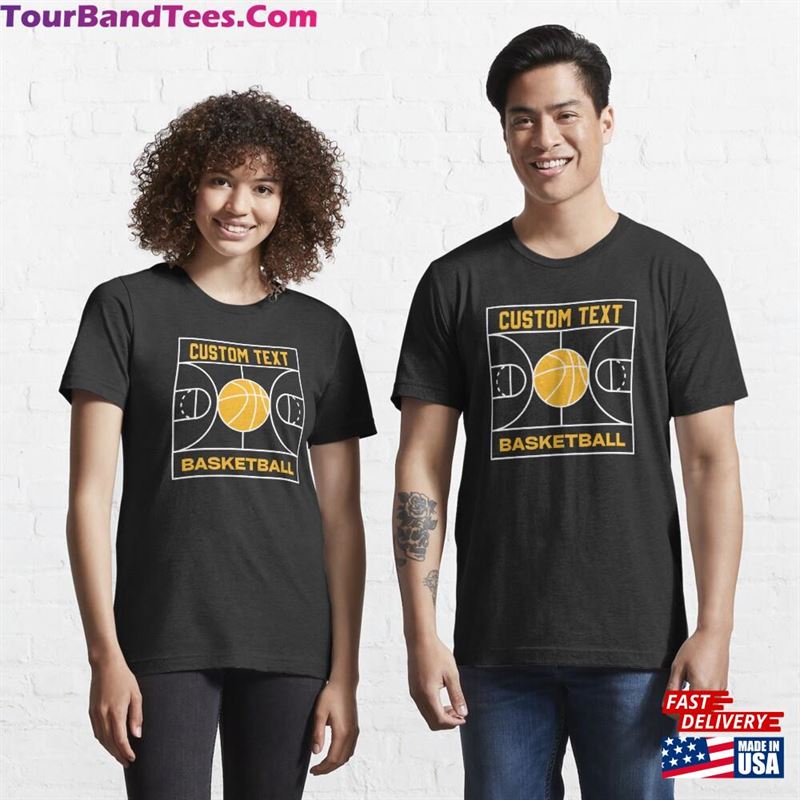 Customized Basketball Court With Custom Text Read The Descriptions Essential T-Shirt Classic Sweatshirt 29Uf182304 – Utopia Fashion