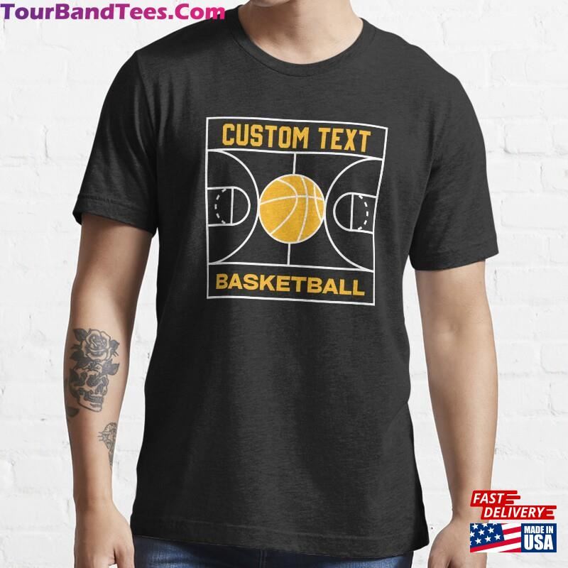 Customized Basketball Court With Custom Text Read The Descriptions Essential T-Shirt Classic Sweatshirt 29Uf182304 – Utopia Fashion