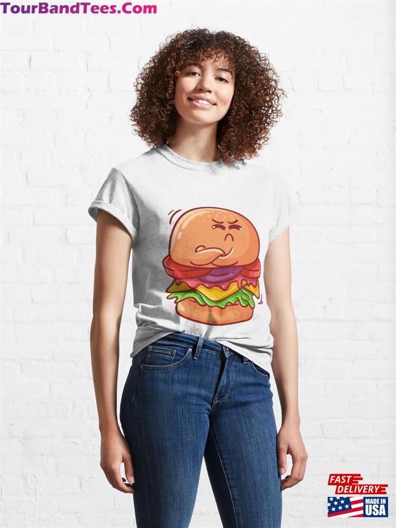 Cute Angry Burger Classic T-Shirt Hoodie 29Uf167438 – Utopia Fashion