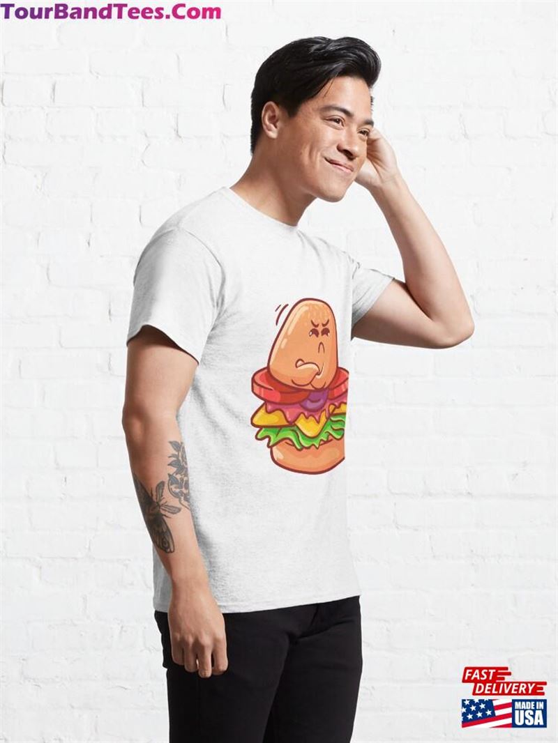 Cute Angry Burger Classic T-Shirt Hoodie 29Uf167438 – Utopia Fashion