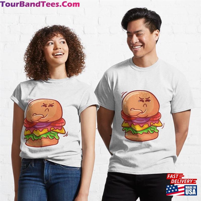 Cute Angry Burger Classic T-Shirt Hoodie 29Uf167438 – Utopia Fashion