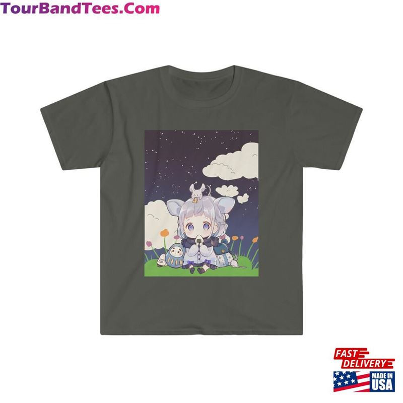 Cute Anime Girl Eating Unisex Softstyle T-Shirt Hoodie 29Uf182871 – Utopia Fashion