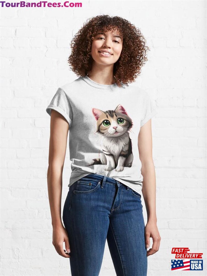 Cute Cat Classic T-Shirt Hoodie 29Uf167760 – Utopia Fashion