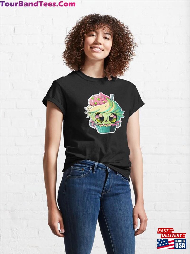 Cute Cyberpunk Kawaii Cupcake Classic T-Shirt Unisex 29Uf167082 – Utopia Fashion