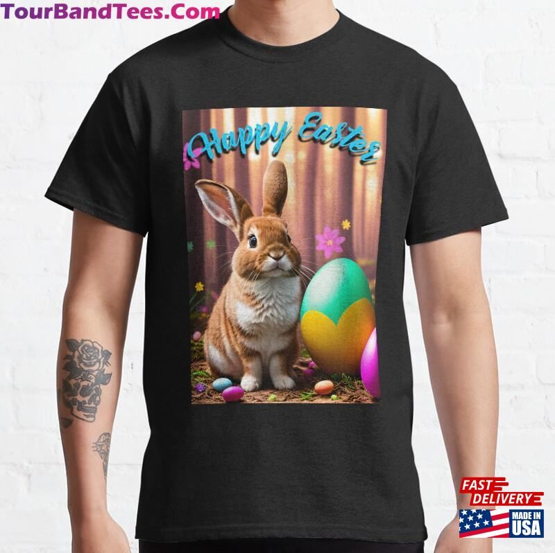 Cute Easter Cards A Bunny Full Of Charm Classic T-Shirt Hoodie 29Uf186620 – Utopia Fashion