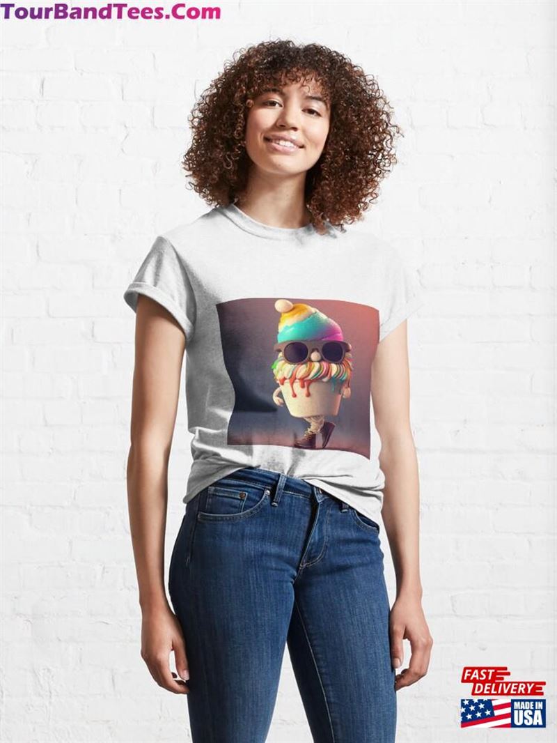 Cute Funny Rainbow Eyeglasses Cupcake T Shirt Classic T-Shirt Unisex 29Uf182768 – Utopia Fashion