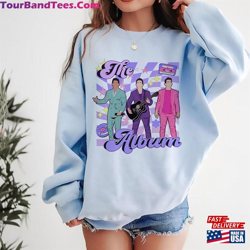 Cute Jonas Brothers The Album Shirt Tour Five Albums One Night T-Shirt Classic 29Uf177123 – Utopia Fashion