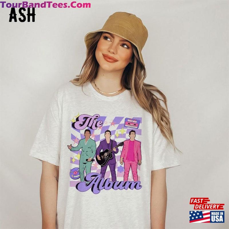 Cute Jonas Brothers The Album Shirt Tour Five Albums One Night T-Shirt Classic 29Uf177123 – Utopia Fashion