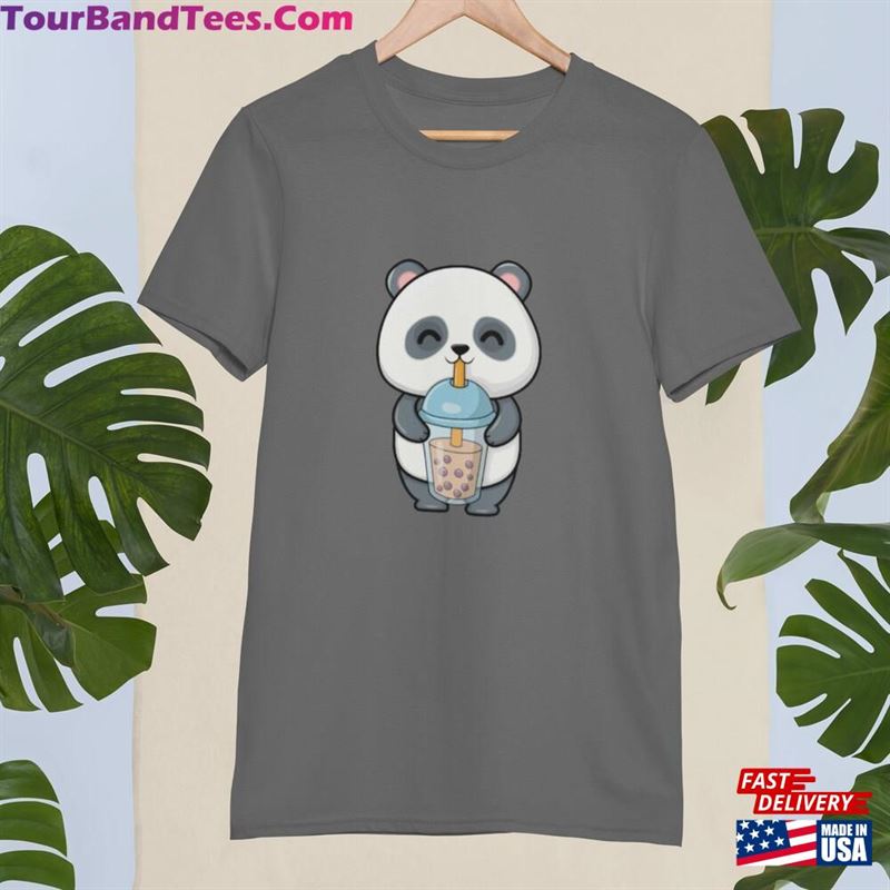 Cute Panda Drinking Boba Tea T-Shirt Classic 29Uf181984 – Utopia Fashion