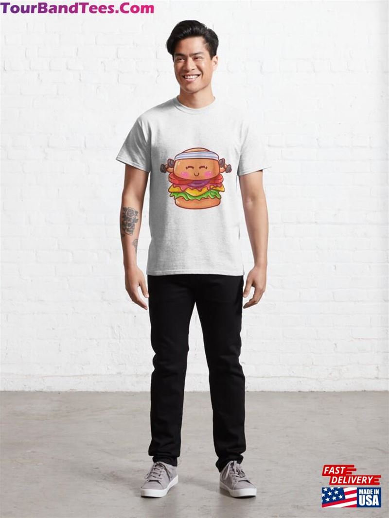 Cute Strong Burger Classic T-Shirt Unisex 29Uf167455 – Utopia Fashion