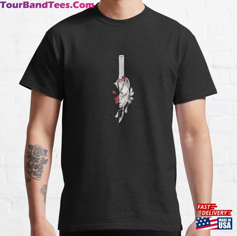 Dagger Mask Design Classic T-Shirt Unisex 29Uf187337 – Utopia Fashion