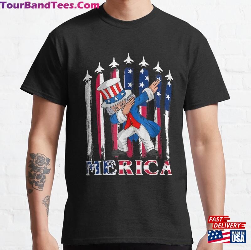 Dancing Dabbing Uncle Sam Dance 4Th Of July Kids Boy Toddler Classic T-Shirt Unisex 29Uf167859 – Utopia Fashion