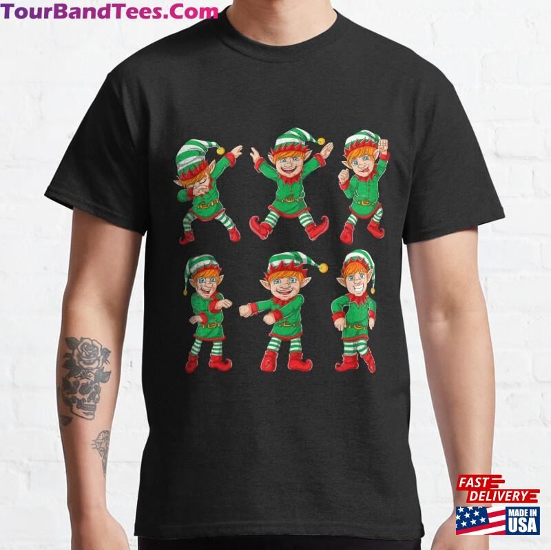 Dancing Elf Christmas Dance For Boys Girls Kids Xmas Classic T-Shirt Sweatshirt 29Uf167902 – Utopia Fashion