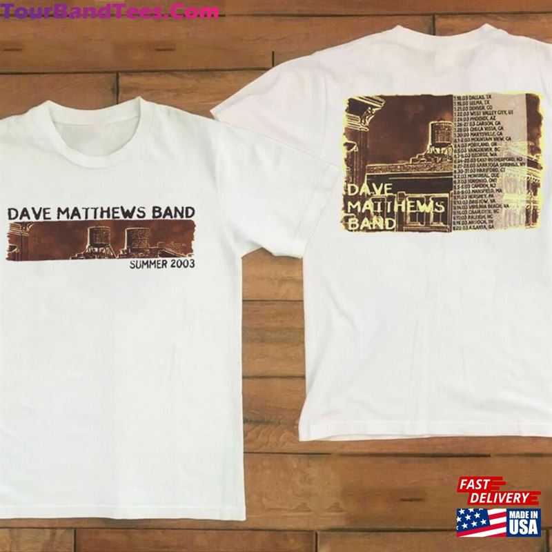 Dave Matthews Band Tour Concert T-Shirt Rock Music Graphic Tee Sweatshirt 29Uf180513 – Utopia Fashion